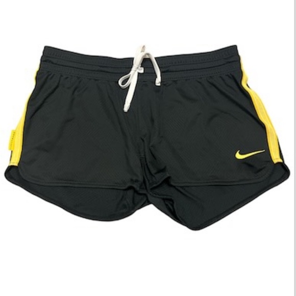 Nike dry fit shorts in black and gold. Live strong logo. - Picture 1 of 10